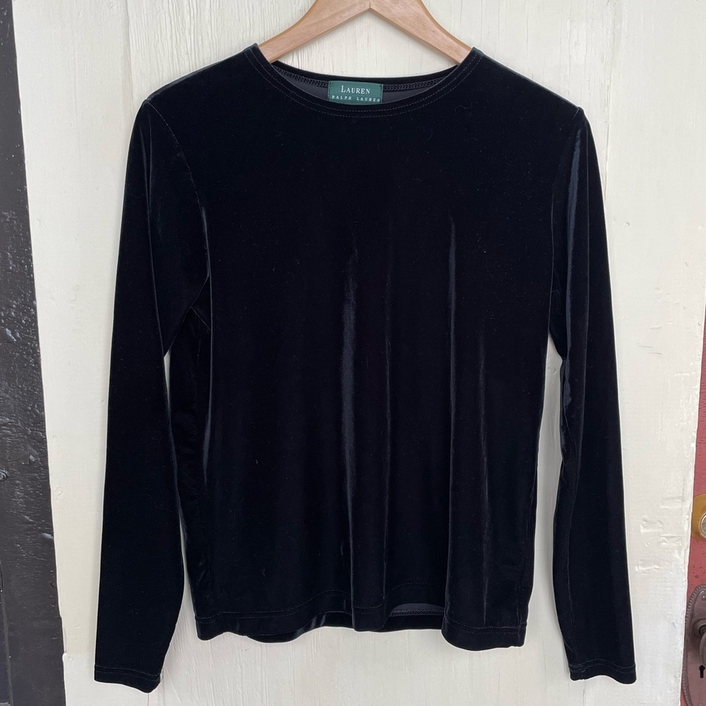 Lauren Ralph Lauren Velvet Top